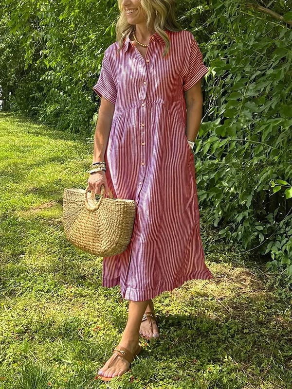 Harrison | elegant striped dress