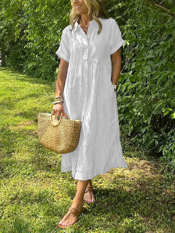 Harrison | elegant striped dress