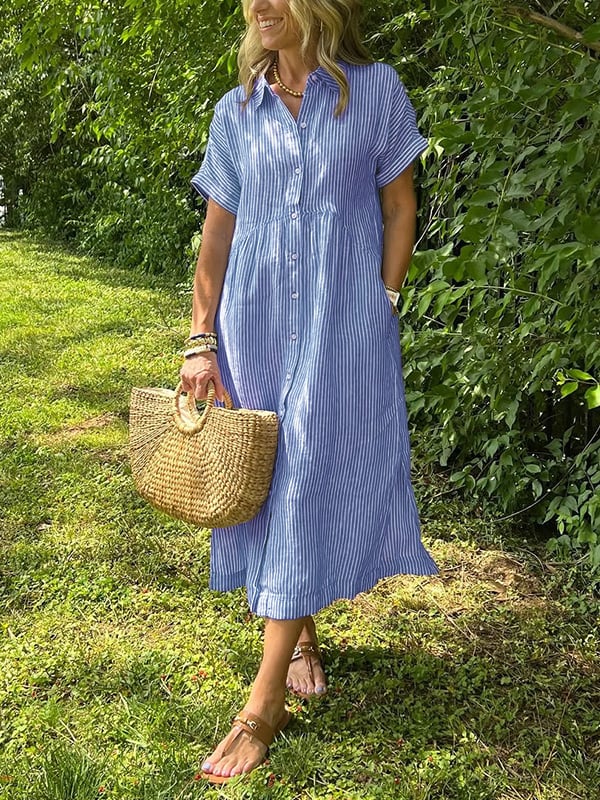 Harrison | elegant striped dress