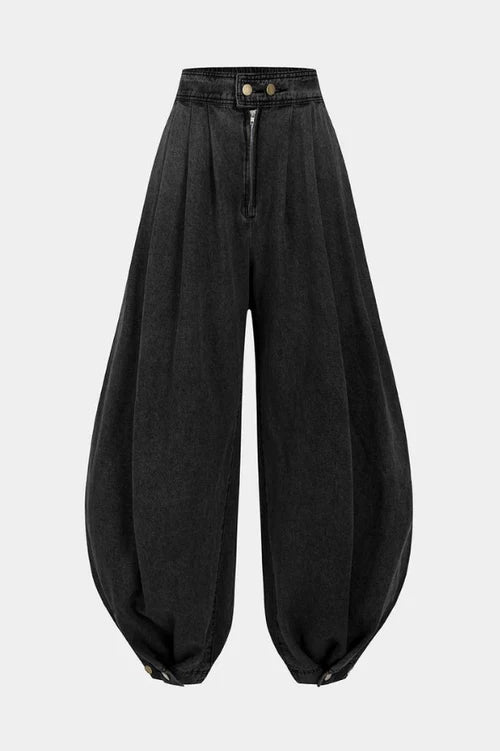 AGATA | Balloon Cotton High Waist Pants