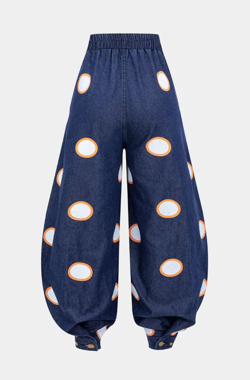 AGATA | Balloon Cotton High Waist Pants