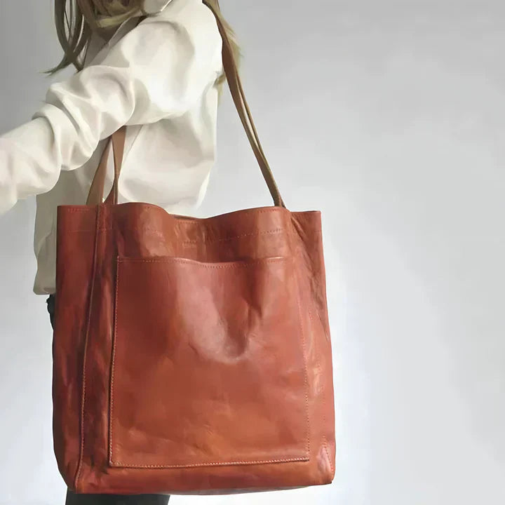 Elysia – Classic Leather Shoulder Bag
