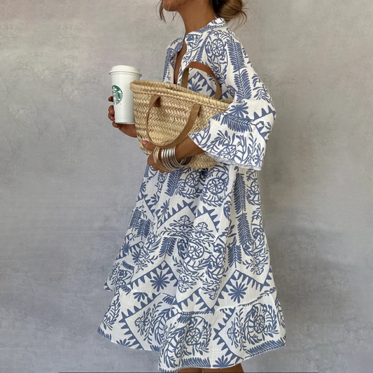 Idalina - Stylish Printed Dress
