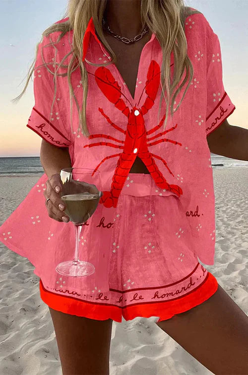 PALLINA | Short Pink Set